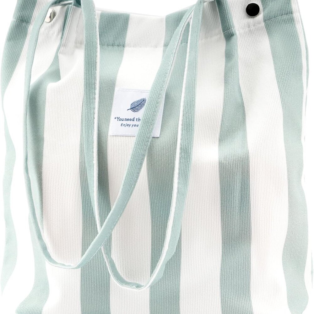 Corduroy Tote Bag Cute Tote Bags For Women Shoulder Bag With Inner Pocket For Wo